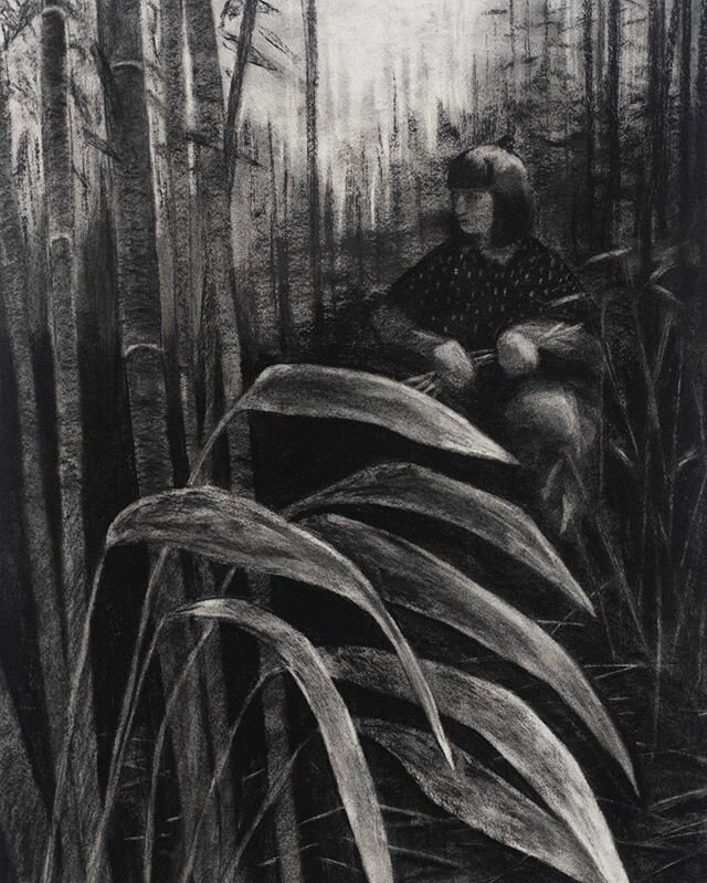 &lsquo;Forager&rsquo;, Charcoal on Paper, 22&rdquo;x30&rdquo;, 2020
.
@mindysolomongallery 
@wanderlustflaneur .
#drawingonpaper #contemporaryart #figurativeart #figurativedrawing #worksonpaper #artexhibition #womenpaintingwomen #bostonartist