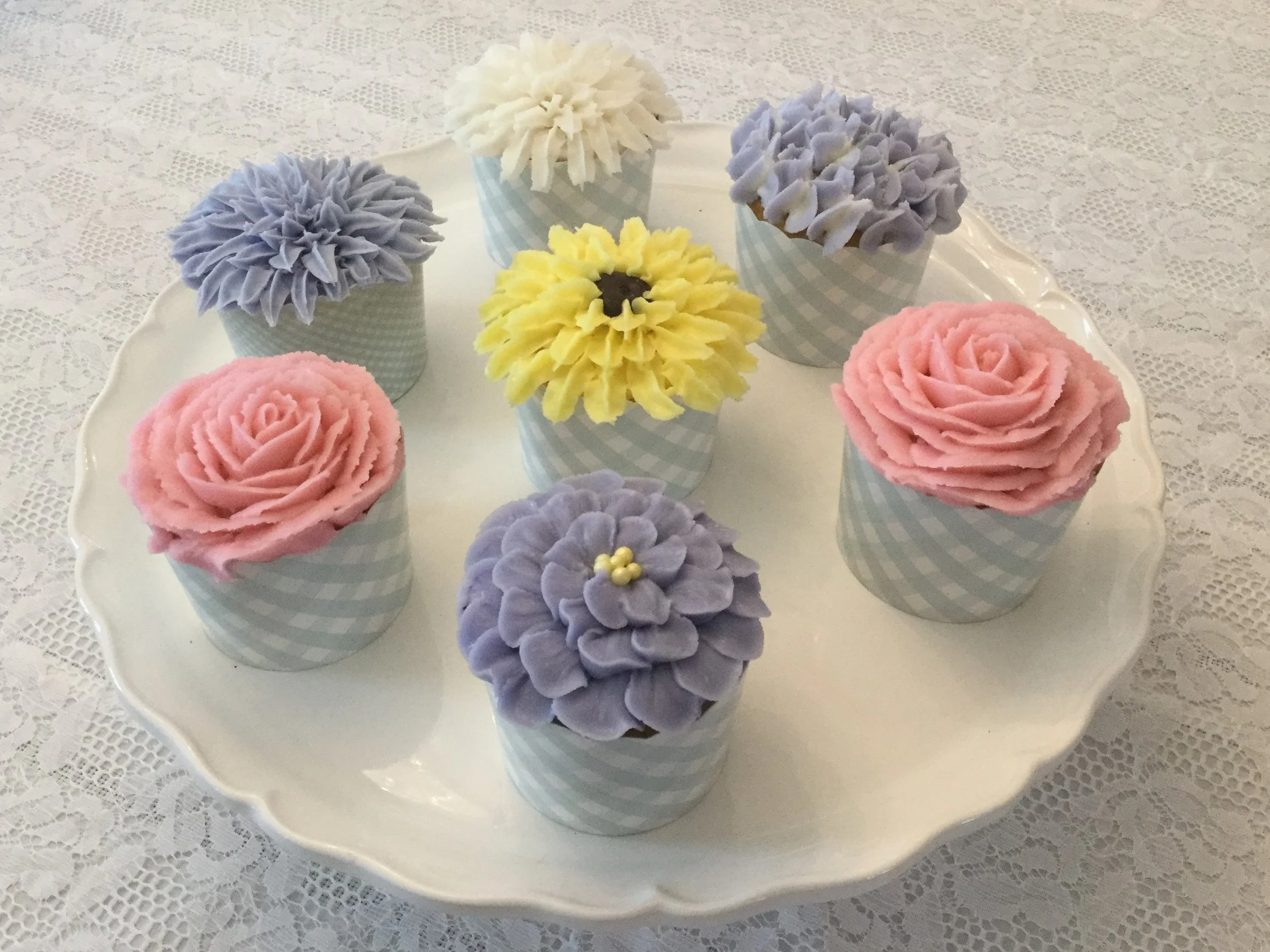 Flowered Cupcakes