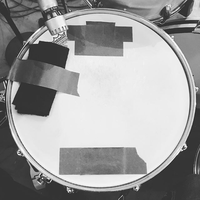 When no one in the band carries a wallet. Work on the new record continues @offthecuffsound #afterthebullfight #tracking #snaredrum #offthecuffsound #streetlampsforspotlights