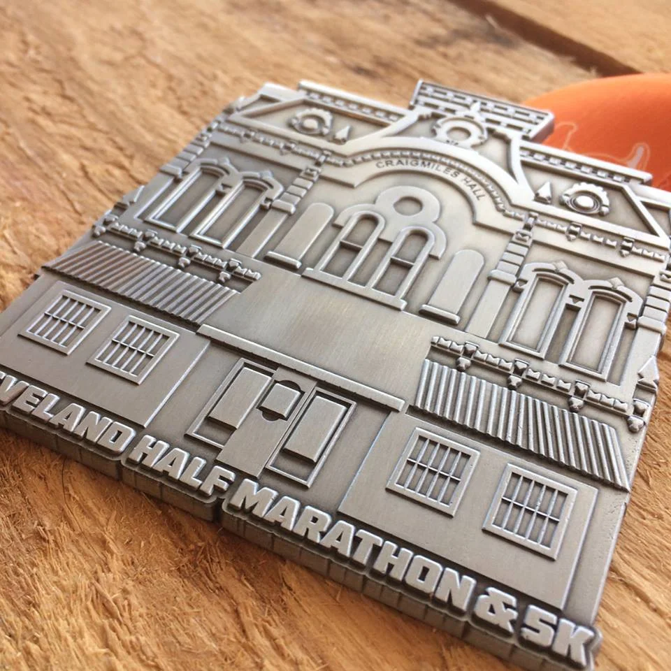 The 2017 finisher medal. All 5k and half marathon finishers will receive an awesome finisher medal!