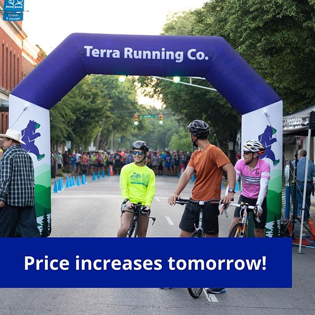 Hurry up and register today for the Cleveland Half Marathon &amp; 5K sponsored by @visitclevelandtn before the price increases tomorrow! Sign up online or in store at @terrarunning. 🏅🤩 #clevelandhalf #runcleveland #roadrunning #runhappy #runstagram