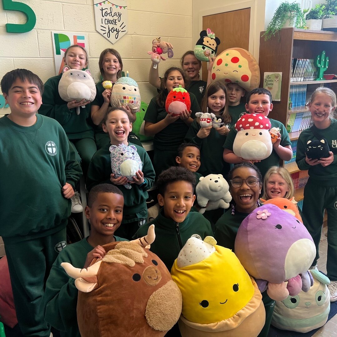 5th graders celebrated National Squishmallow Day, yes that is a real thing! 😂 It was a day filled with Squishmallow math, treats and fun!  #adwcommunity #iloveholycross #squishmallow ##nationalsquishmallowday