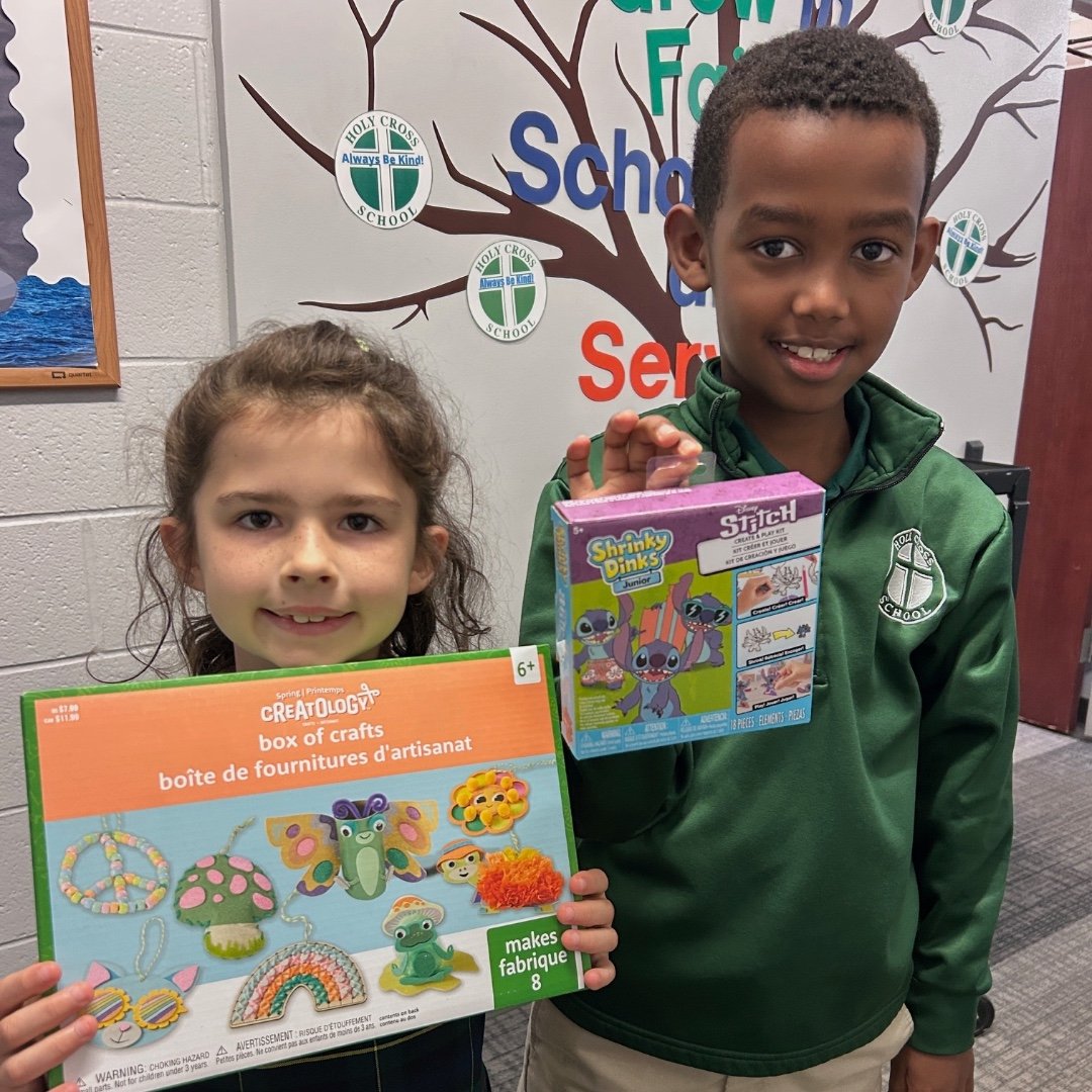 The Race for Education Prize Patrol rolled through Holy Cross today! Eligible students selected a special token of appreciation for their efforts in raising funds for our school! #RaceForEducation #ILoveHolyCross #ADWcommUNITY