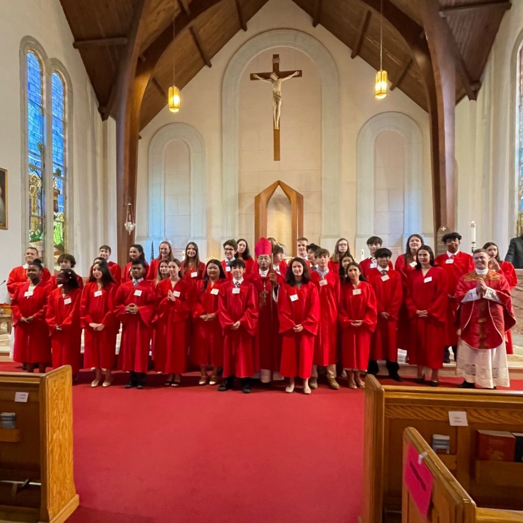 Congratulations to our 8th Grade students who received the Sacrament of Confirmation! May the gifts of the Holy Spirit guide and strengthen you as you continue your faith journey. We are so proud of you! #ADWcommUNITY #ILoveHolyCross #Confirmation
