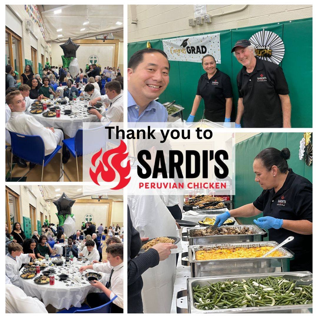 We’re so grateful to Sardi’s Catering for providing an amazing and delicious spread to help us celebrate the Class of 2025 and their families! From the flavorful dishes to the beautiful presentation, everything was perfect. Your generosit