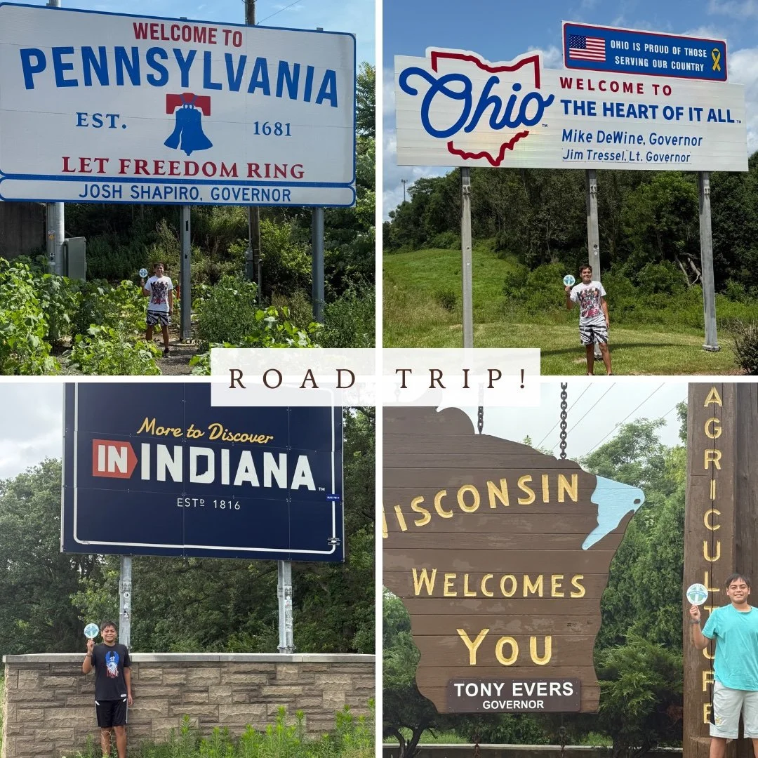 🚗 Holy Cross School spirit road trip! From Maryland all the way to Wisconsin, that’s a whole lot of spirit across the miles! 💚 #ADWcommUNITY #ILoveHolyCross #AlwaysBeKind #SchoolSpirit