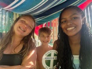 Middle School friends soaked up the sun and showed their Holy Cross School spirit with one last pool day over the Labor Day weekend! #ADWcommUNITY #ILoveHolyCross #SchoolSpirit #AlwaysBeKind