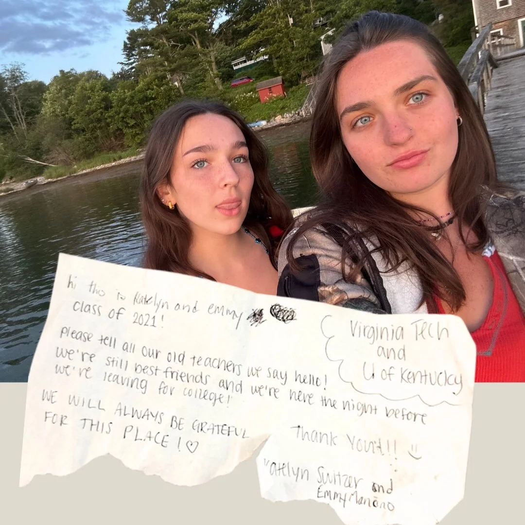 Found in our Little Free Library, was a sweet note from two Class of 2021 besties: “We will always be grateful for this place!” As they head off to Virginia Tech and the University of Kentucky, we wish them a wonderful first semester! We