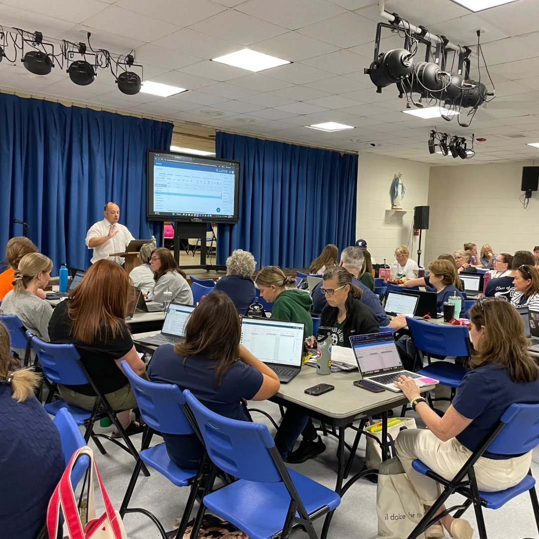 A big thank you to Jeremy McDonald from the Catholic Schools Office for leading an informative professional development session on FACTS for the faculty and staff of St. Elizabeth School and Holy Cross School. 🙌 We are also grateful to Jennifer Hall