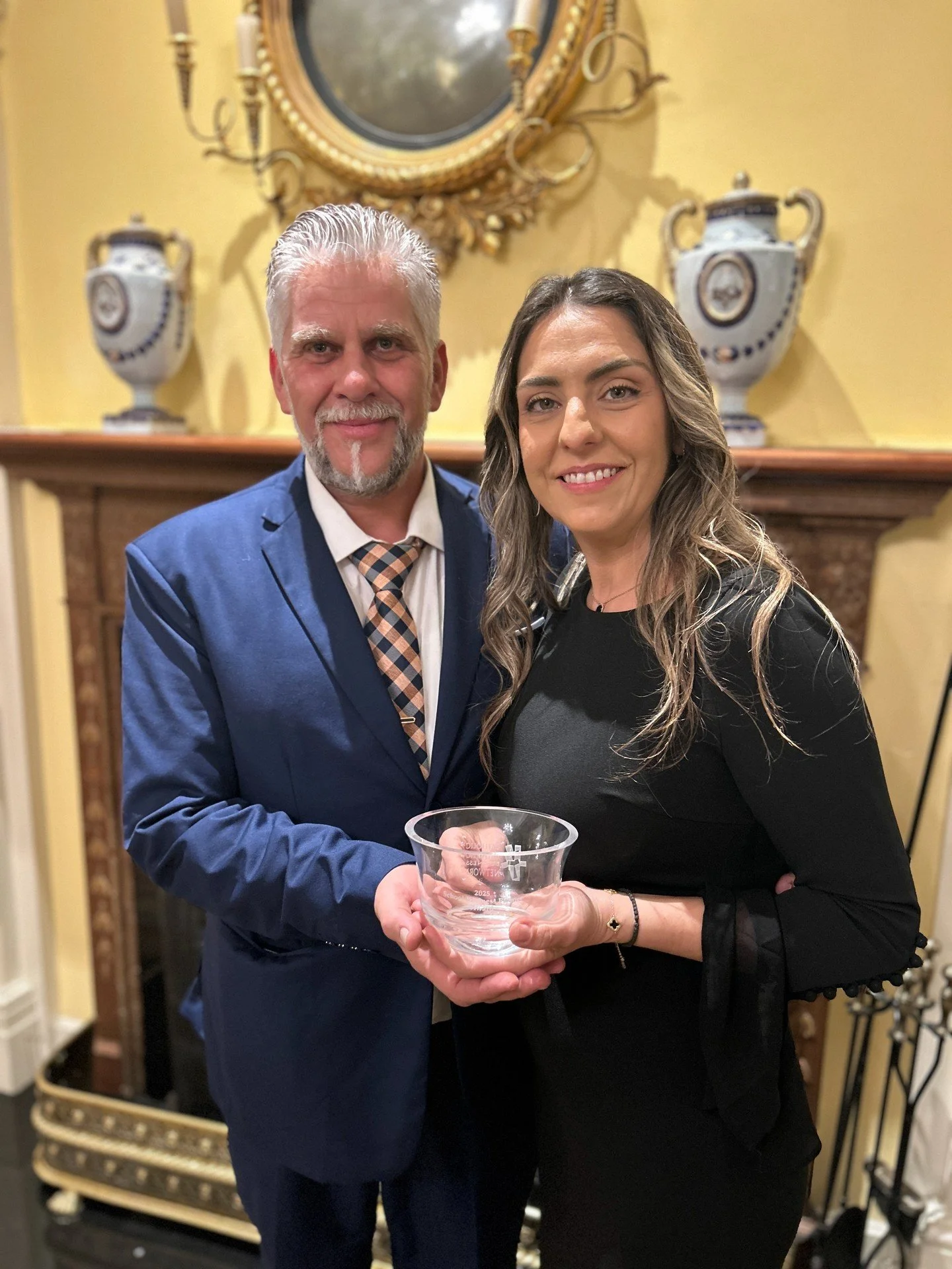 Congratulations to Holy Cross&rsquo; own George Soldatos and Marathon Deli, named Catholic Schools Business Partner of the Year by the Catholic Business Network of Montgomery County! And a big round of applause for Matt and Kara Fransted, honored as 