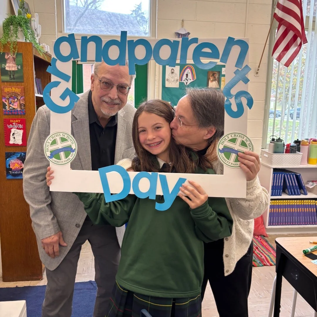 Mass, music, and memory-making! 🎶🙏 💚Grandparents &amp; Special Friends Day was a joy-filled celebration, complete with a beautiful liturgy, a wonderful student concert, and precious moments in the classrooms. #ADWcommUNITY #ILoveHolyCross #Grandpa