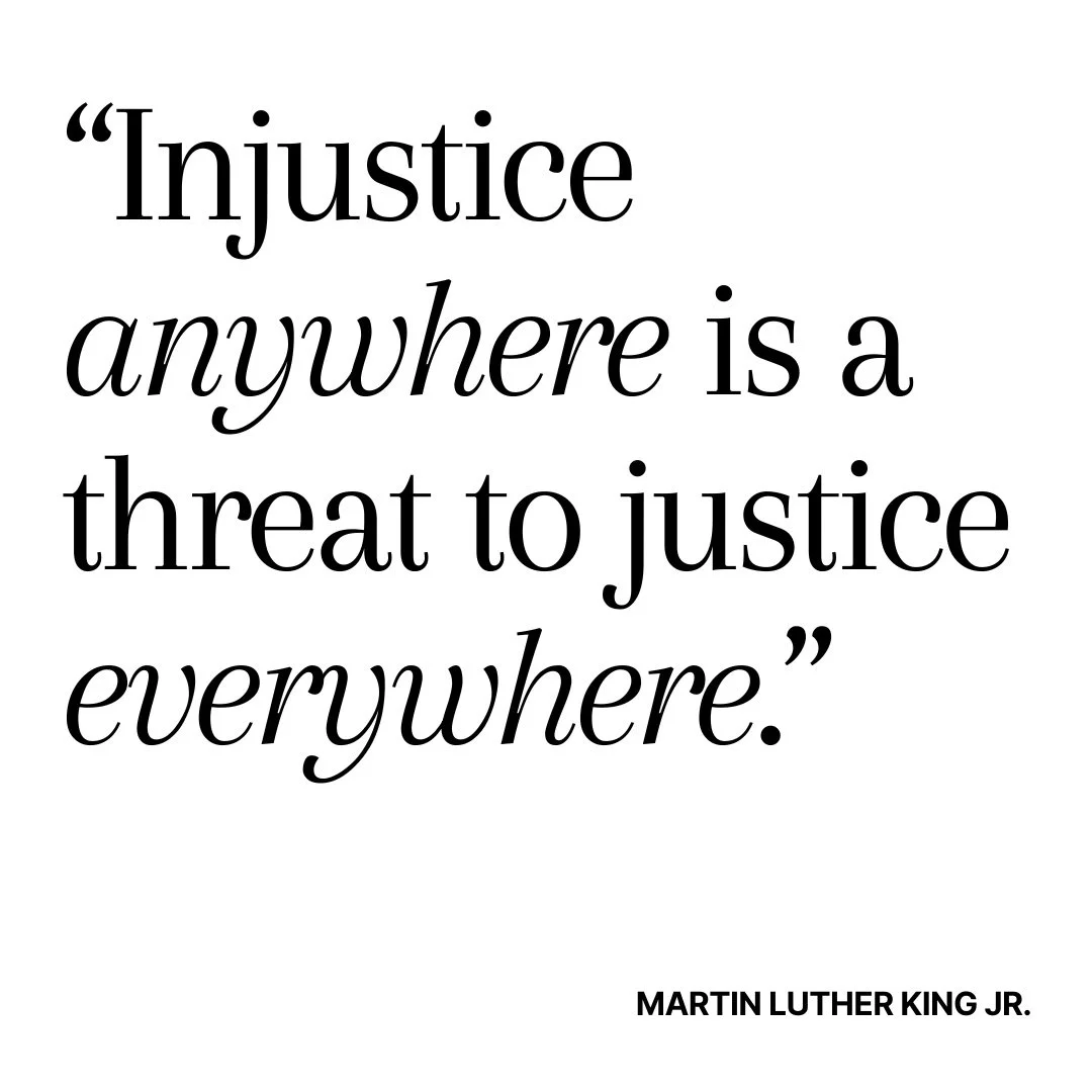 Powerful words from Dr. King.  Together, we must work toward a more just and compassionate world. #ADWcommUNITY #ILoveHolyCross #MLK #MLKDay