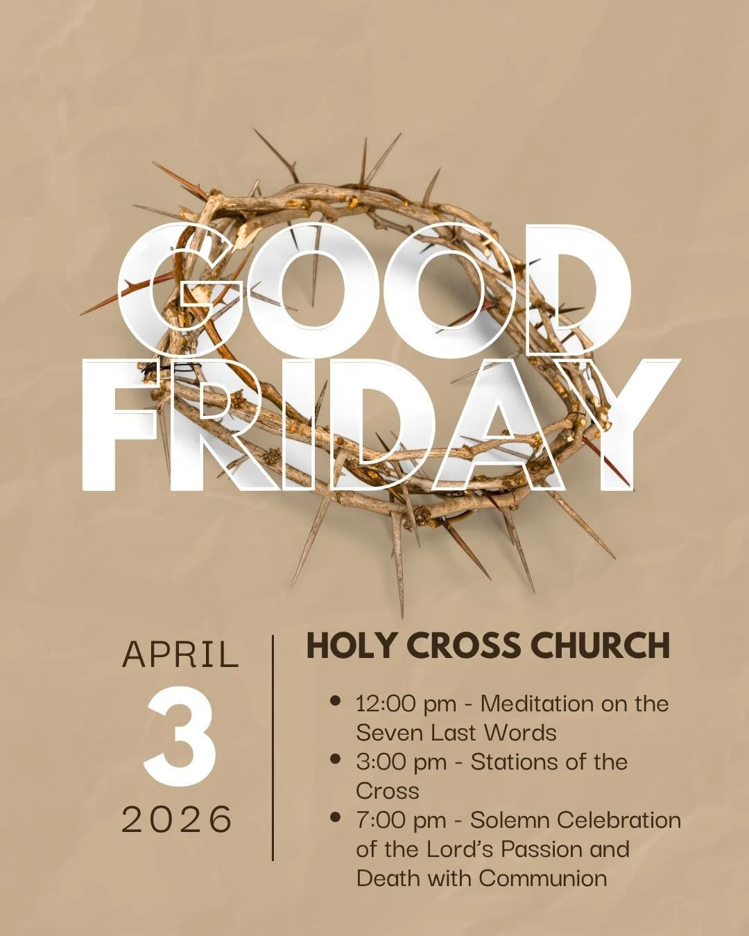 #GoodFriday #ADWcommUNITY #ILoveHolyCross