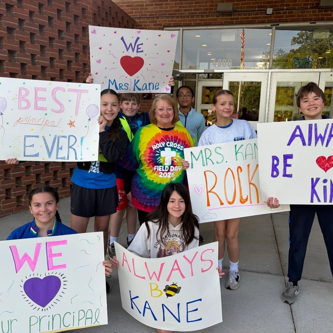 Happy National Principals Day! Today we celebrate the hard work, leadership, and unwavering dedication of our very own Mrs. Kane. Thank you for all you do to make Holy Cross such a special place! 💚✨#ADWcommUNITY #ILoveHolyCross #NationalPrincipalsDa