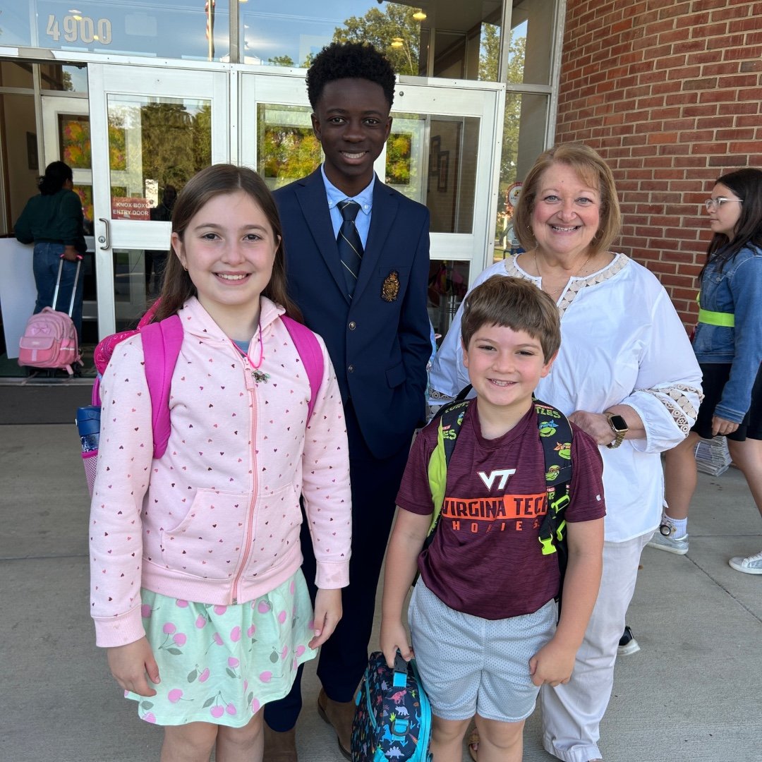 Our students were all smiles as they welcomed our very special &ldquo;Principal for the Day!&rdquo; Between morning carpool, granting a dress down day and visiting classrooms, Principal Jalloh is hard at work leading Holy Cross! #ADWcommUNITY #ILoveH
