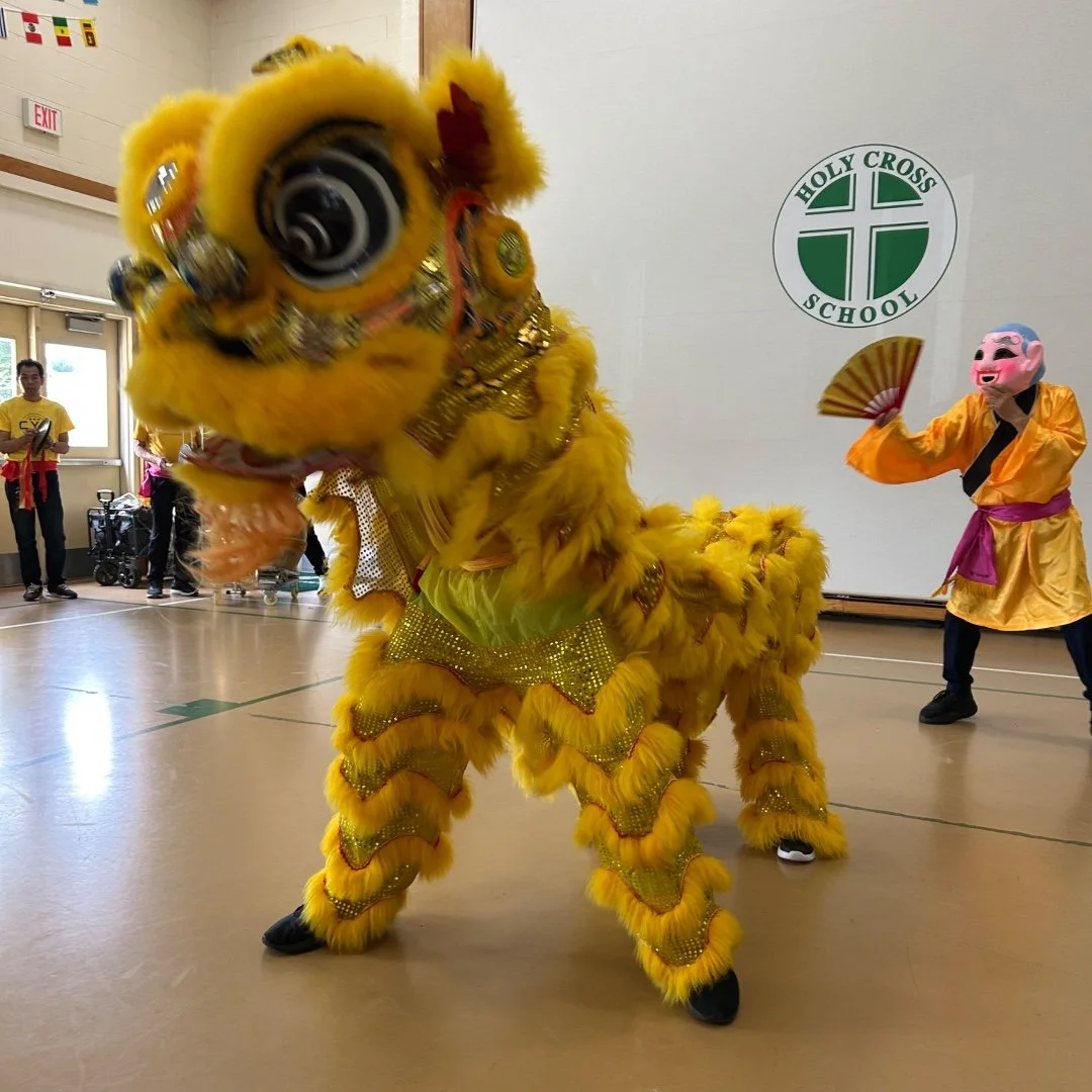 Our students enjoyed an exciting and vibrant traditional Lion Dance performance presented by the Washington Chinese Youth Club! The celebration included energetic drumming, colorful costumes, and a fun cookie toss that brought smiles and excitement t