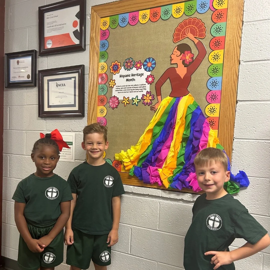 Kindergarten students had fun posing in front of our new Hispanic Heritage Month bulletin board as we kick off this special celebration! Throughout the month, we&rsquo;ll celebrate the rich history, vibrant cultures, traditions, and many contribution