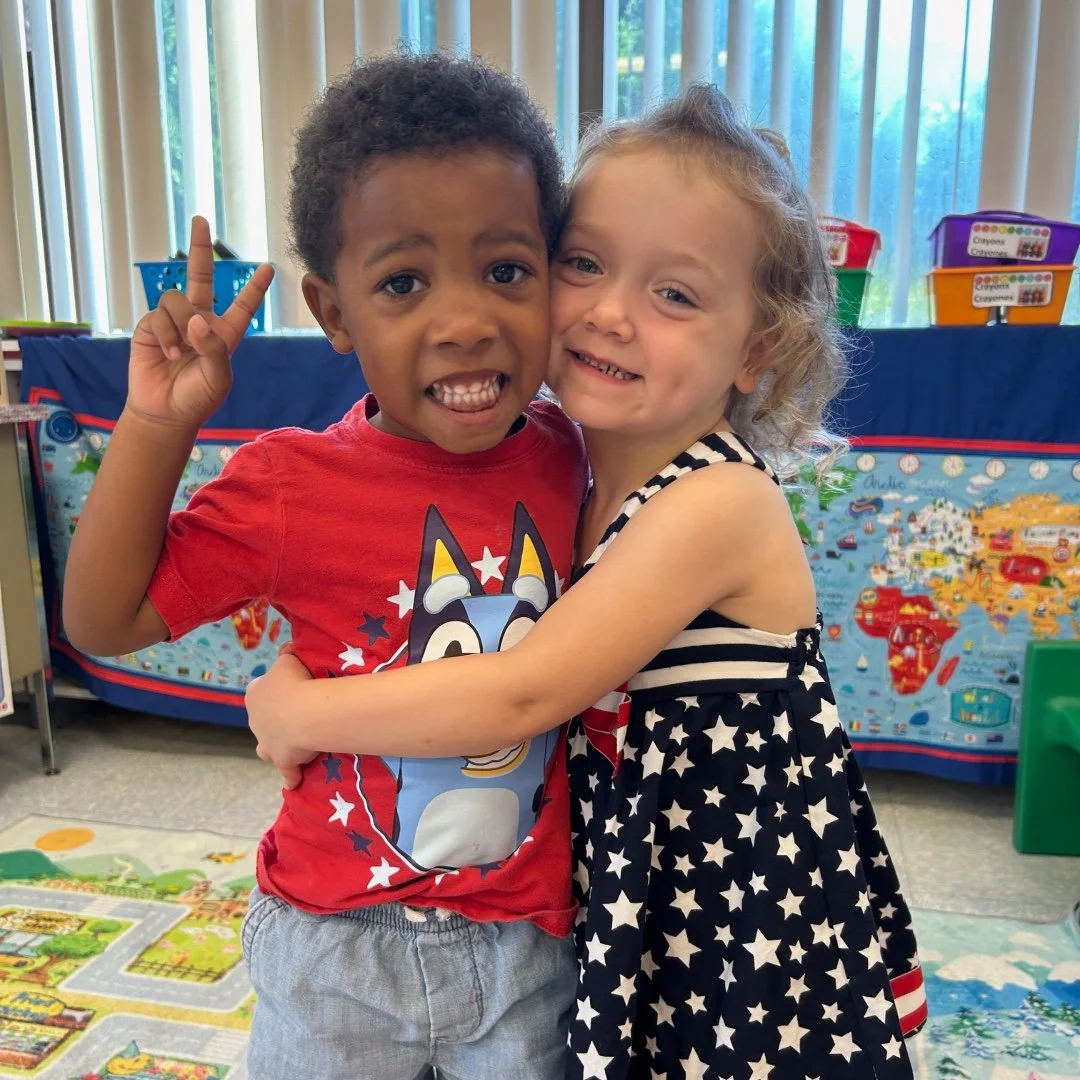 A red, white, and blue dress down day + Flip-Flop Friday = Friday Fun! ❤️🤍💙#ADWcommUNITY #ILoveHolyCross