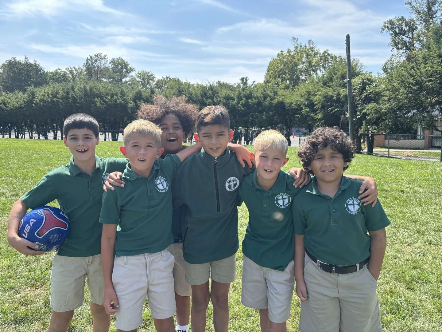 Fourth Grade fun at recess! #ADWcommUNITY #ILoveHolyCross
