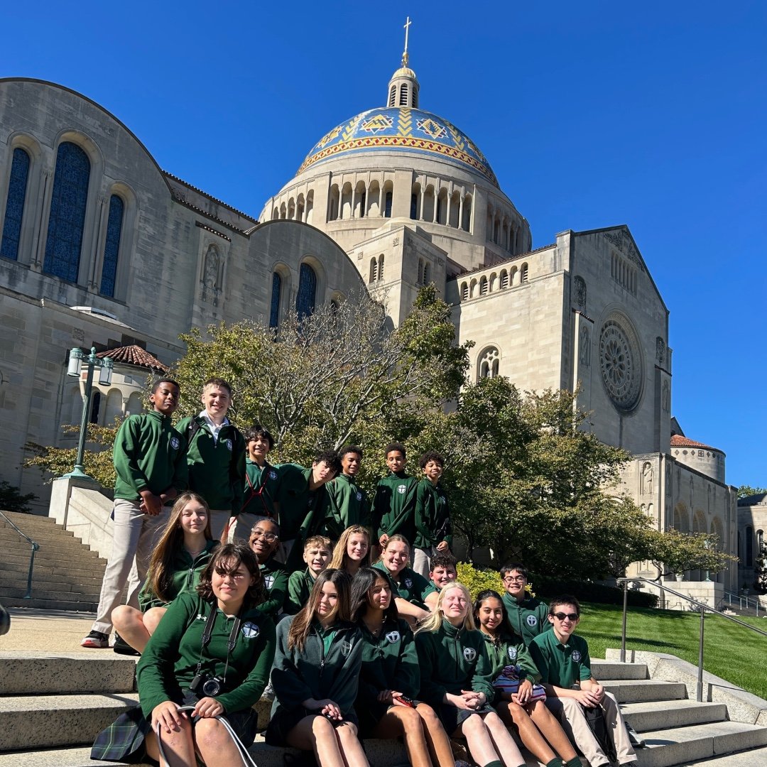 8th Grade had a wonderful pilgrimage to the Basilica of the National Shrine of the Immaculate Conception! During the guided tour, students were in awe of the sheer size of the shrine and its sacred art, especially the millions of mosaic tiles! Specia