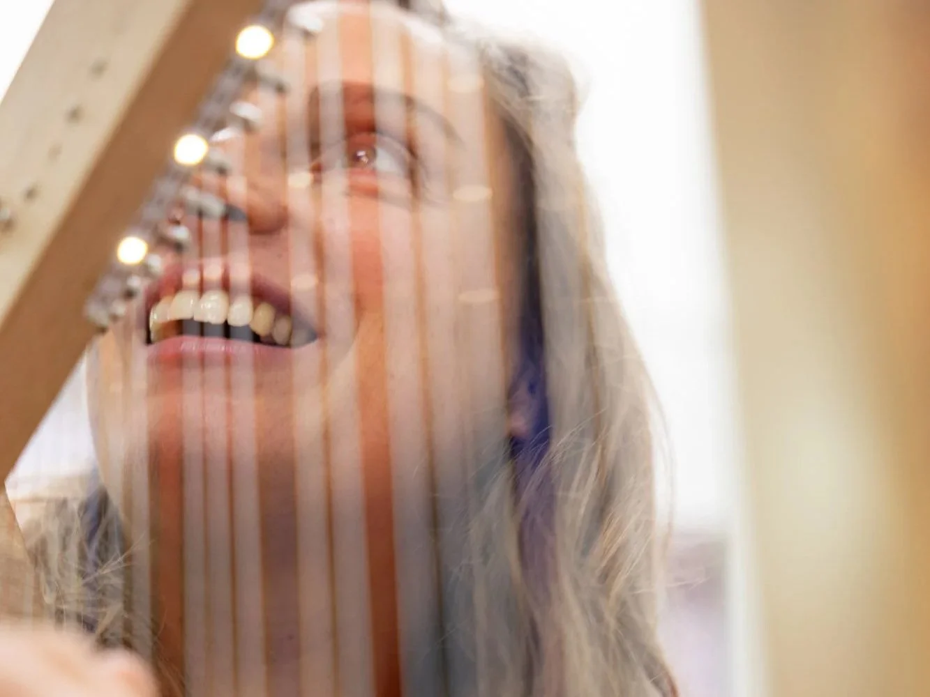 Popharpe - a small cardboard harp to take with me everywhere, for excursions into different musical worlds around the globe