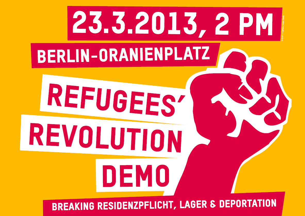 Oranienplatz Protest Poster