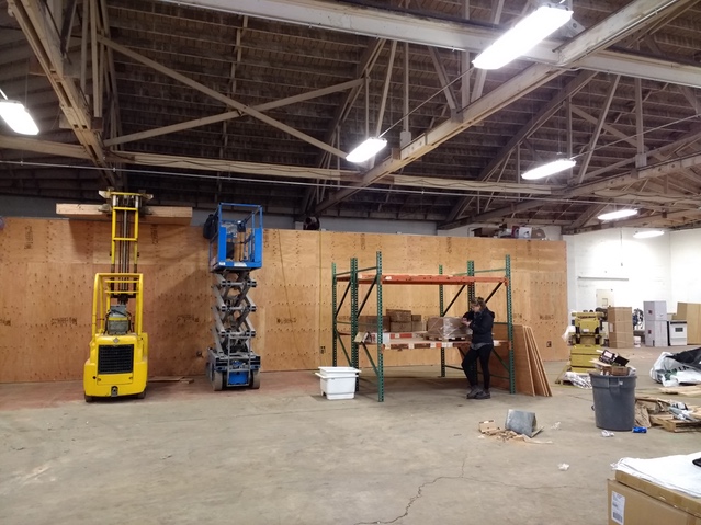 Parts accumulating in our new space. We’ve been told that we will be able to move into our bay in February, but we have contingency plans for if that doesn’t happen.
