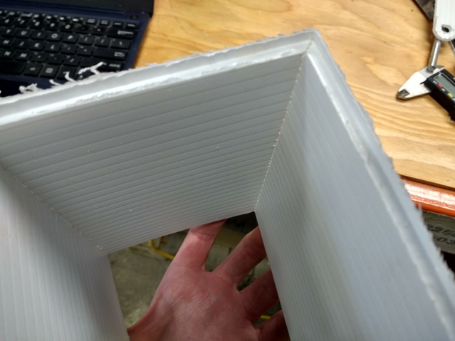 Folded coroplast