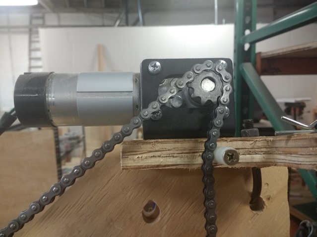 Testing adding a second roller to improve chain feeding