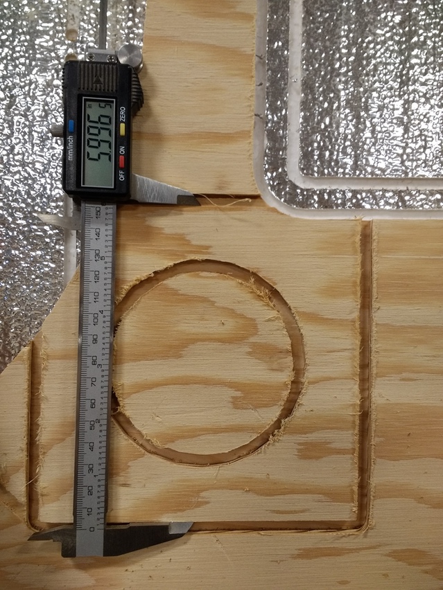 Our test shape (a 6in square) once the calibration issue was tracked down