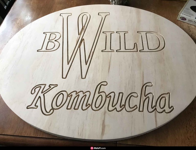 This Kombucha sign was made by blsteinhauer88