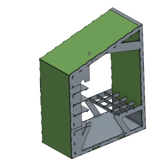 The test section of the POD redrawn to be constructed