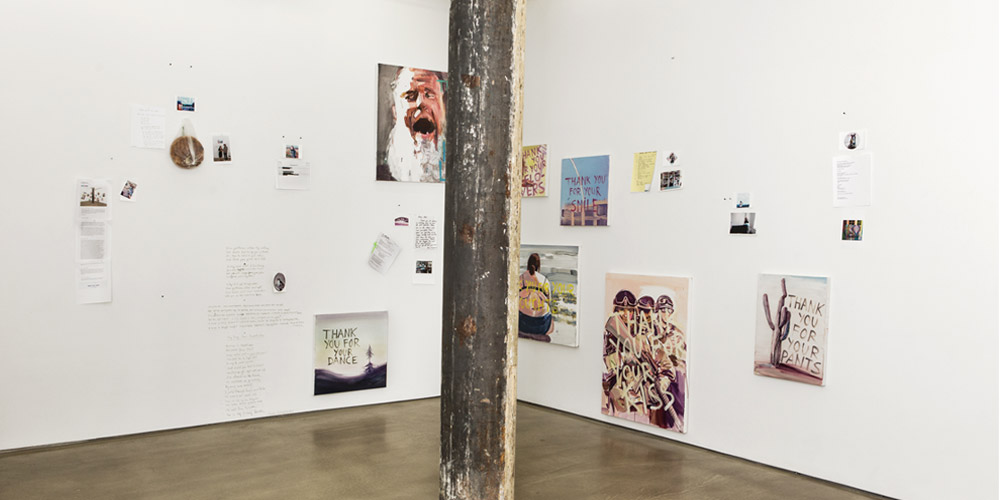   Installation view,&nbsp;  Thank You Paintings Exchange  ,  &nbsp;  Denny Gallery, New York 2014  