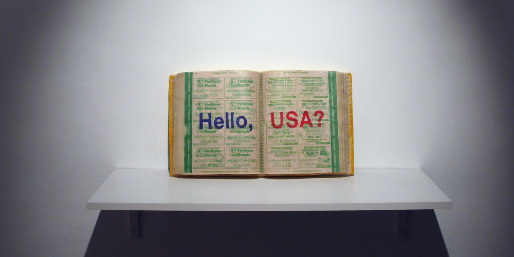   Installation view,&nbsp;  Hello, USA?  ,   &nbsp;   Curated by Andrey Parshikov,&nbsp;Contemporary City Foundation, Moscow, Russia 2008  