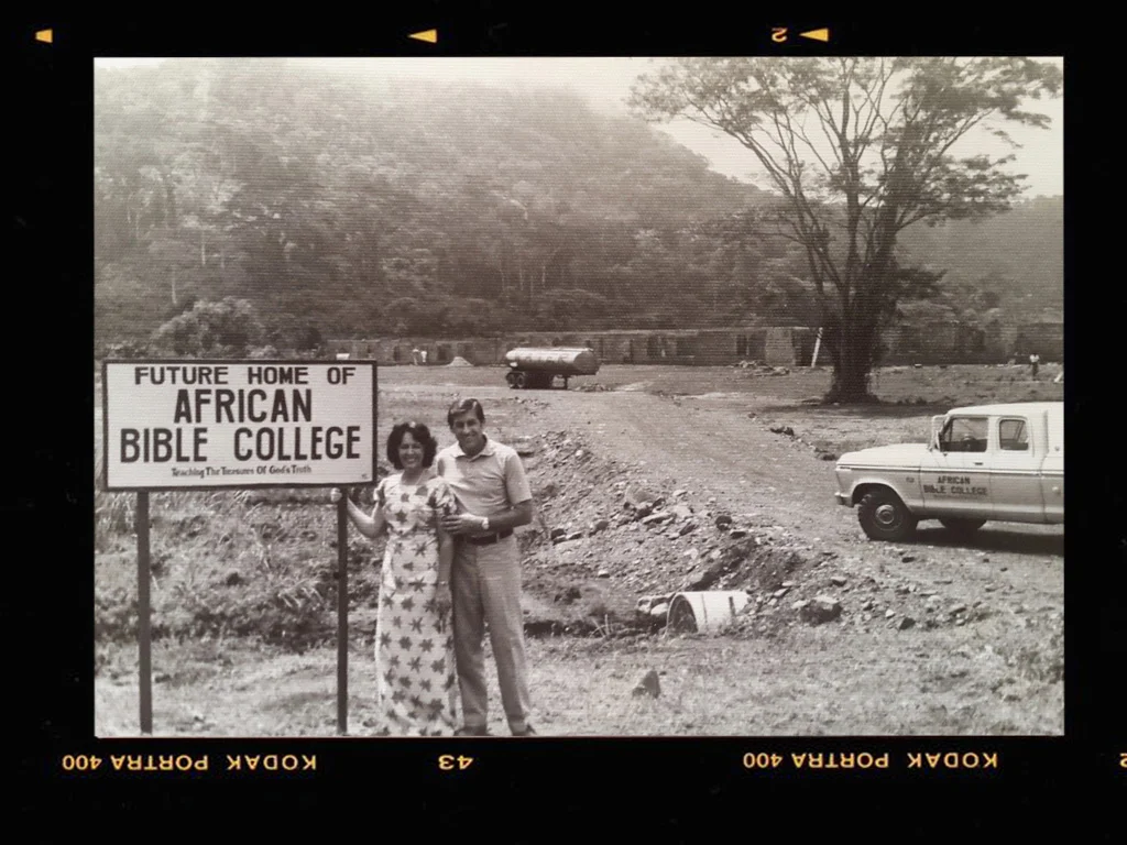Photographed at ABC’s first campus location in Yekepa, Libera of 1977