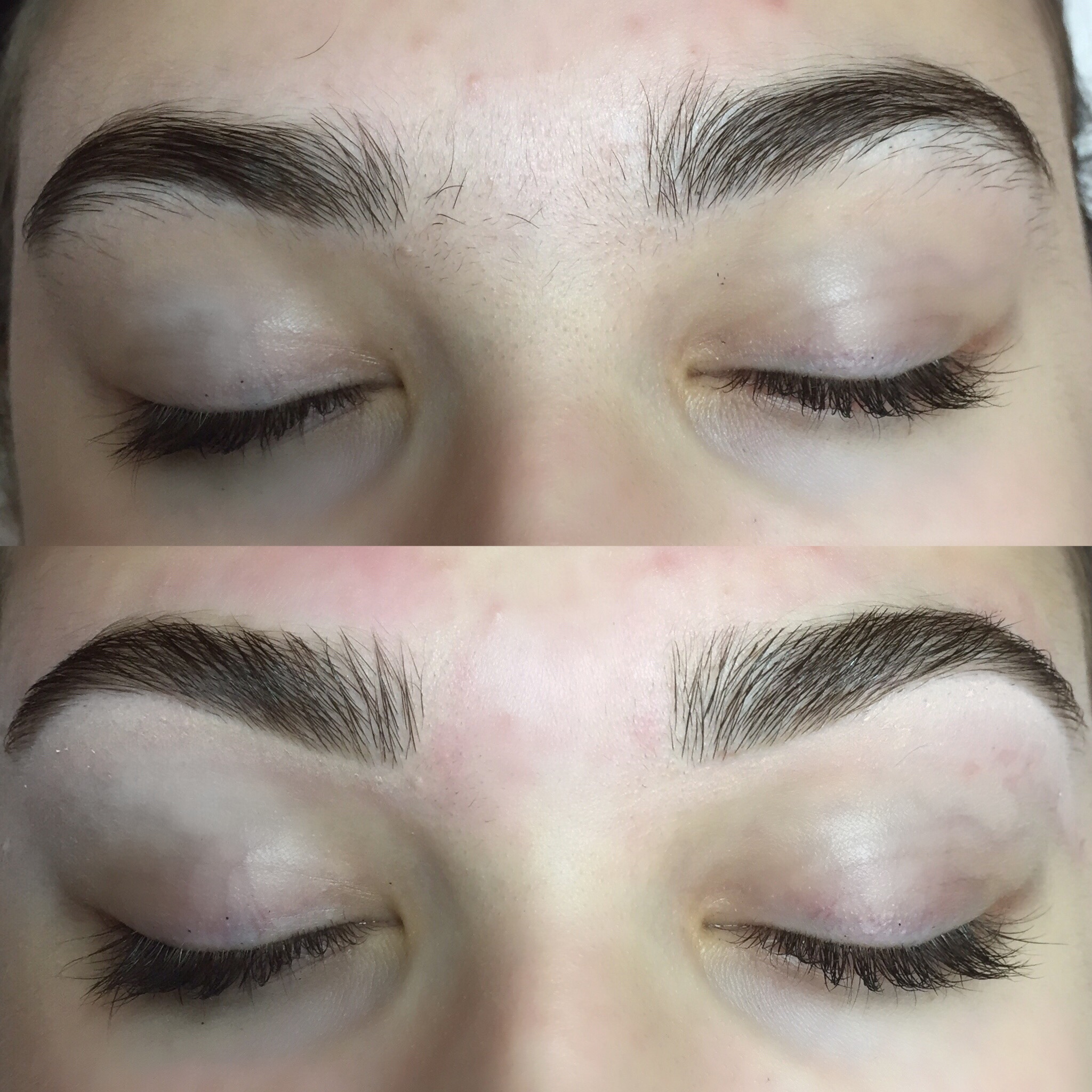 Brows Before/After by Tara DeMellia