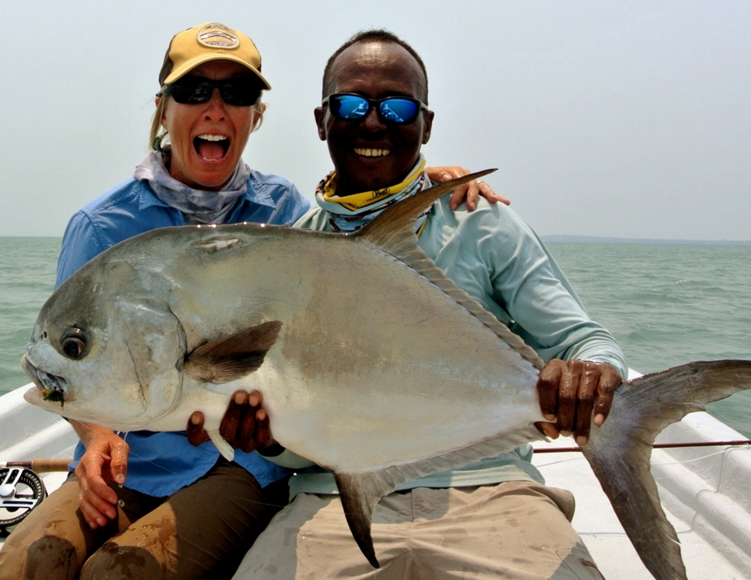 Giant Permit caught in Punta Gorda Belize