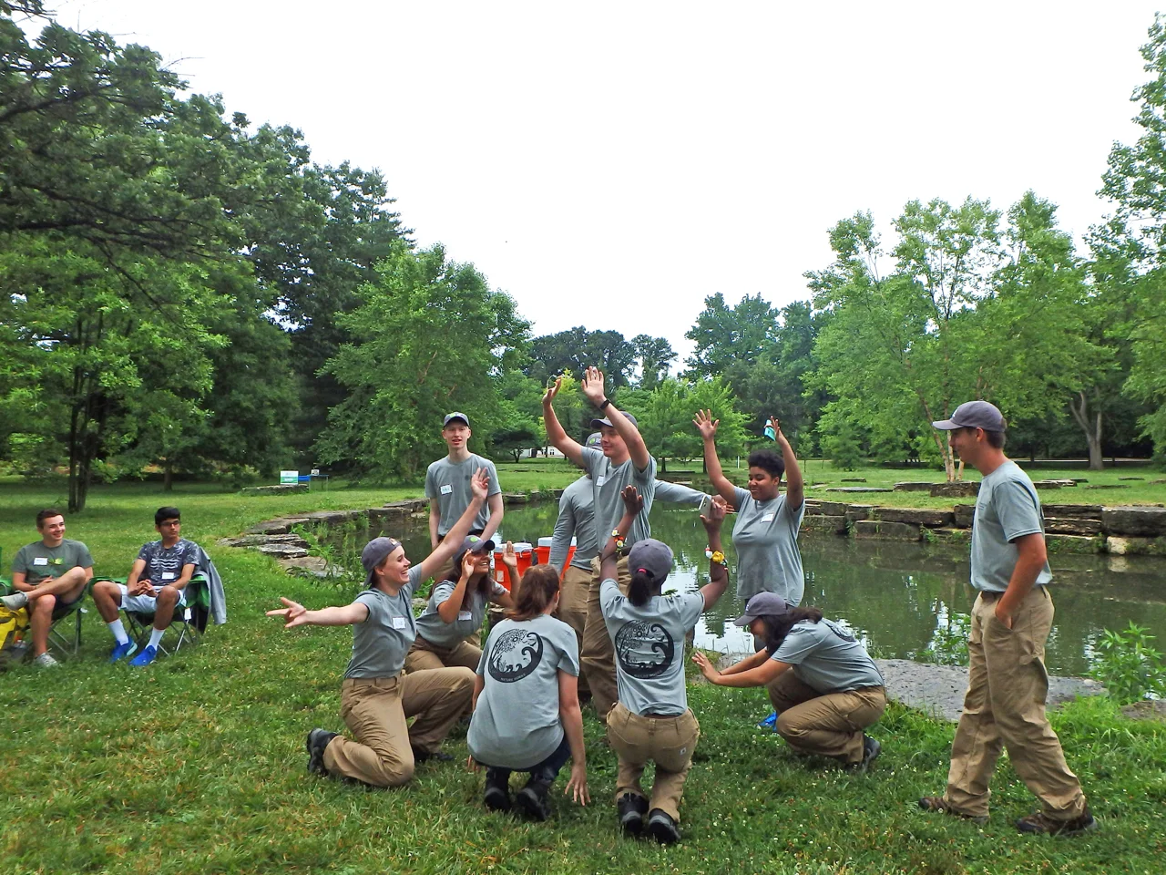 The NatureWorks Crew putting on an epic skit for the Green Teen Alliance