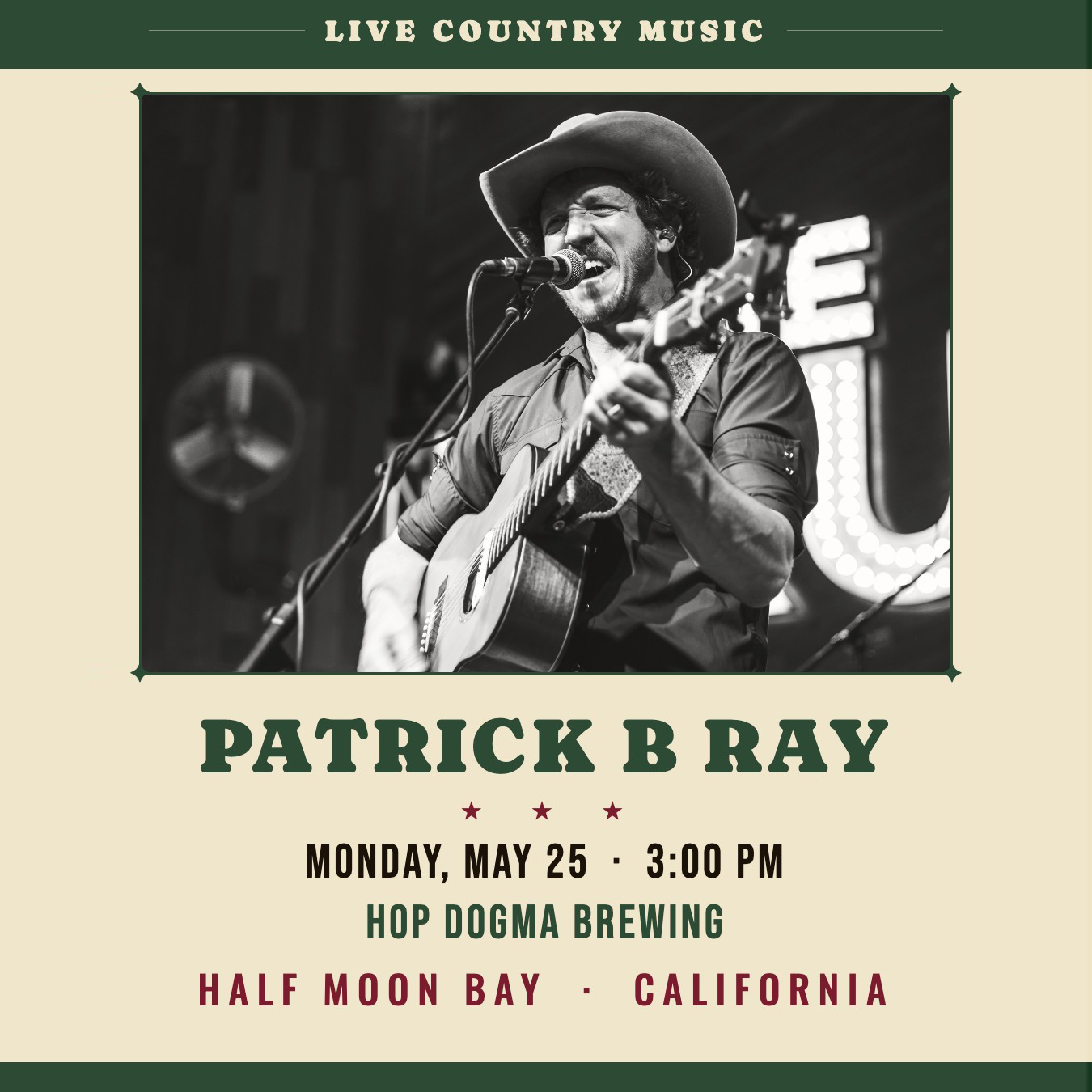 Live Music: Patrick B. Ray