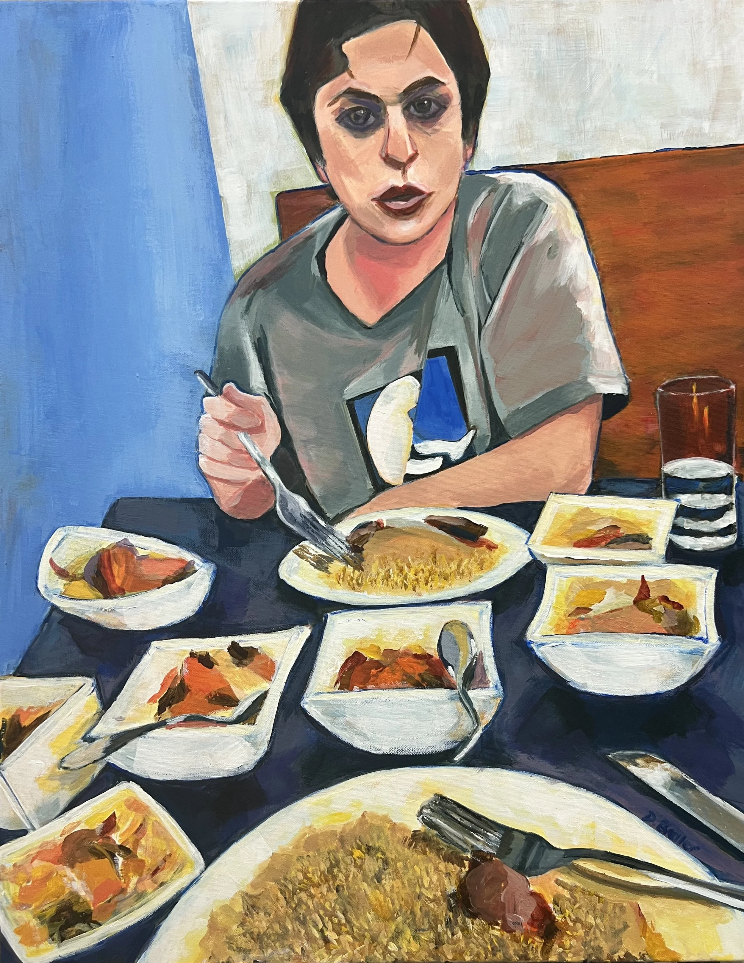 THE FOODIE -  24” x 30” Acrylic on Canvas