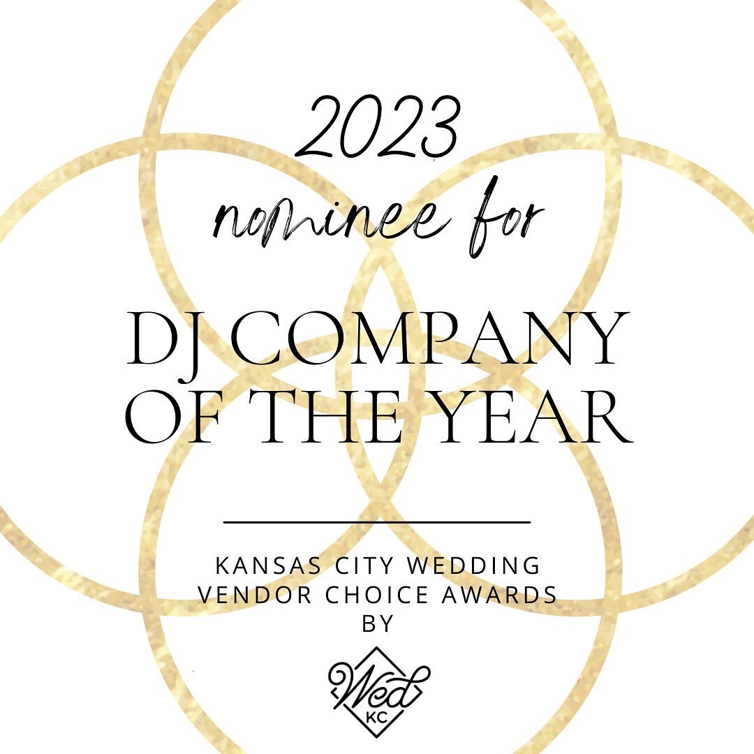 This is what dreams are made of!! 🤩 We&rsquo;re so honored to be nominated for DJ Company of the Year, Company of the Year, Band of the Year, and Photo Booth Company of the Year ( @selfiemirrorexperiences ) in this year&rsquo;s Kansas City Wedding V