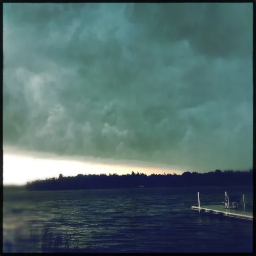 Big storm, not from the porch