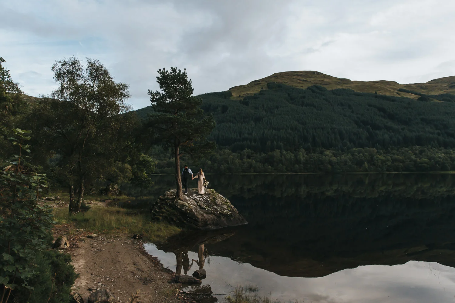 This wedding in Scotland is still in post-production, but here are some highlights I couldn't resist sharing. There is nothing quite like the Highlands, and no one quite like free spirits Vic + Dan.