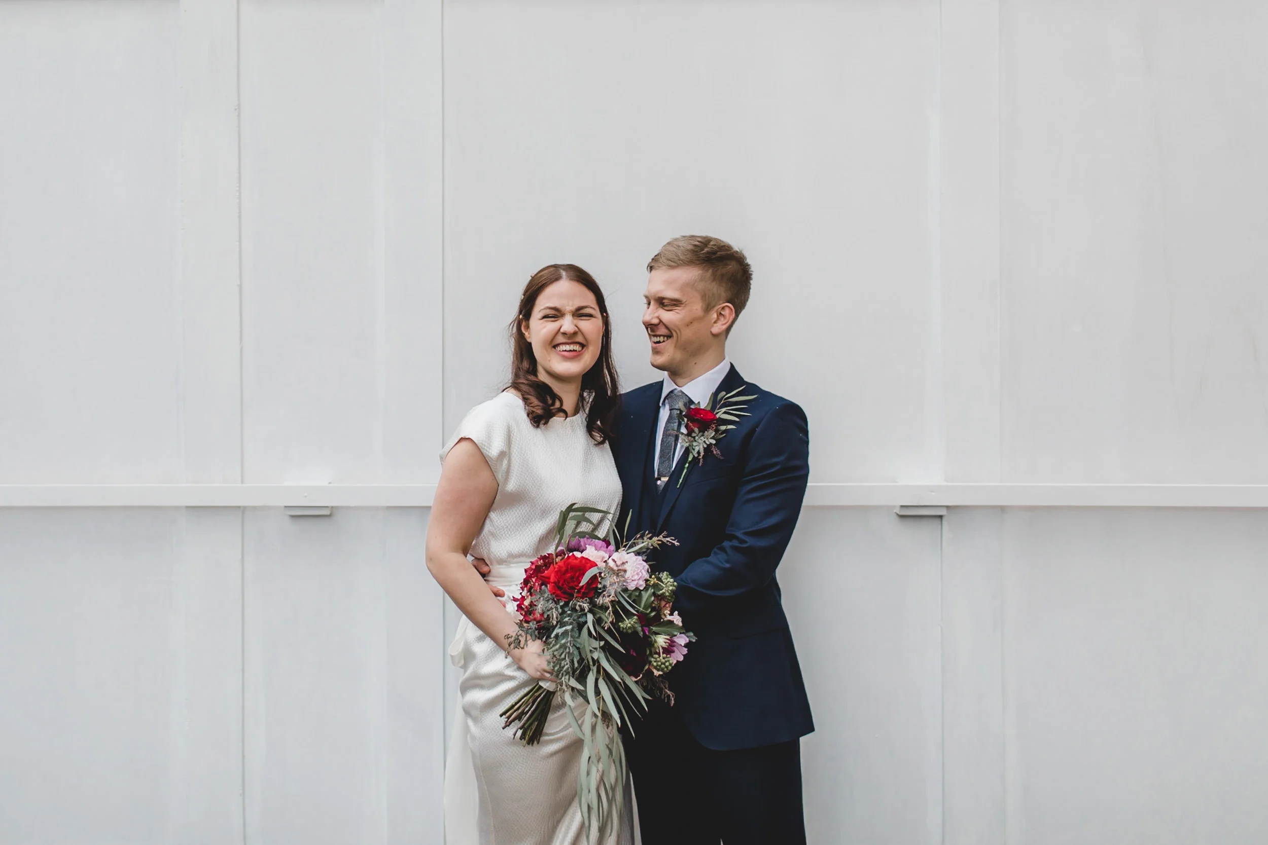 bride and groom portrait