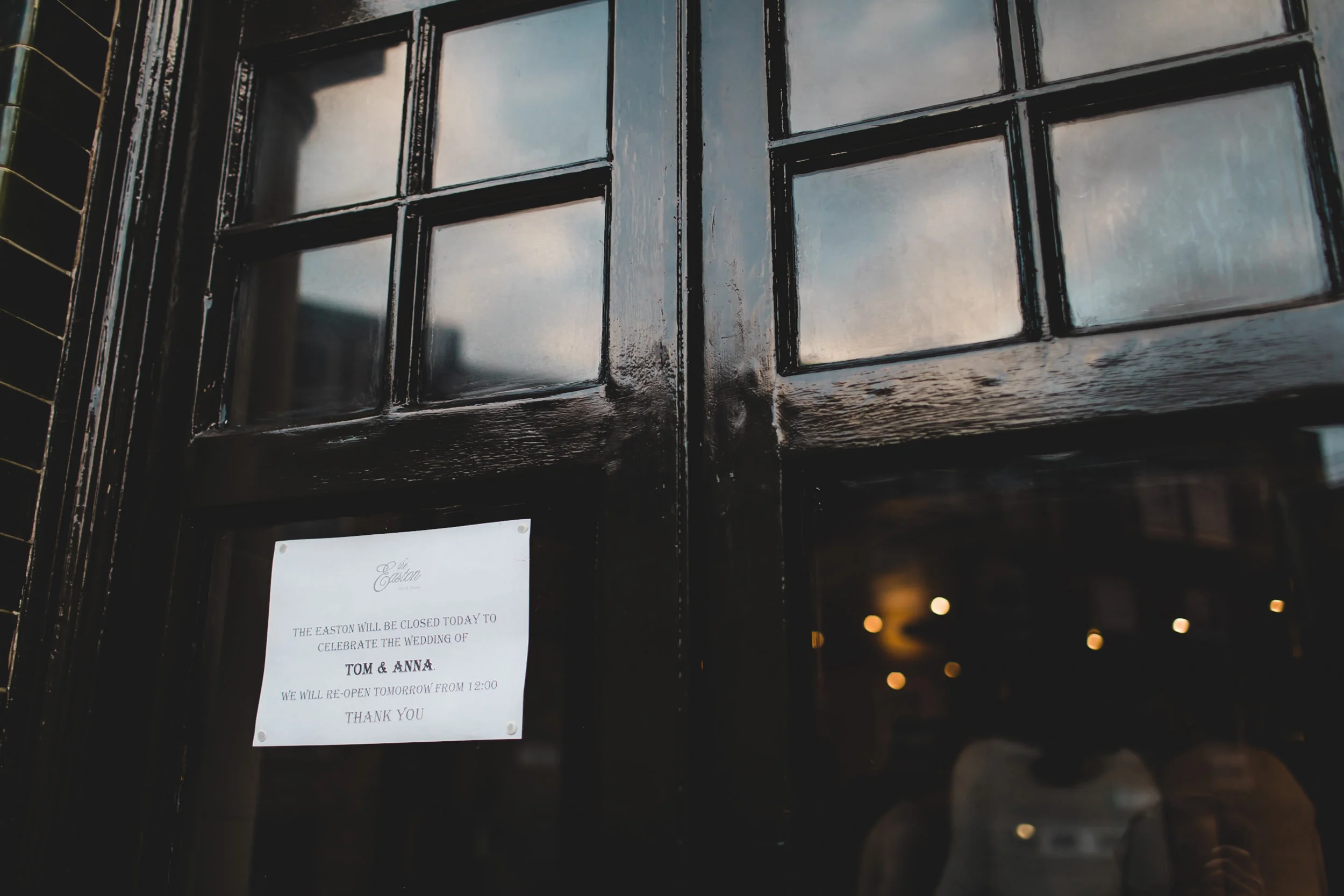 easton pub private function closed london