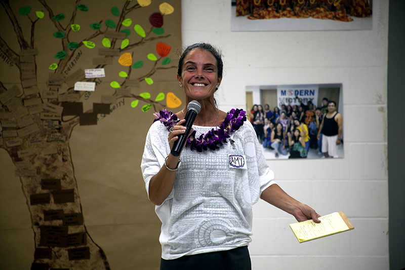 Amy Perruso at the O‘ahu People's Congress Island Forum