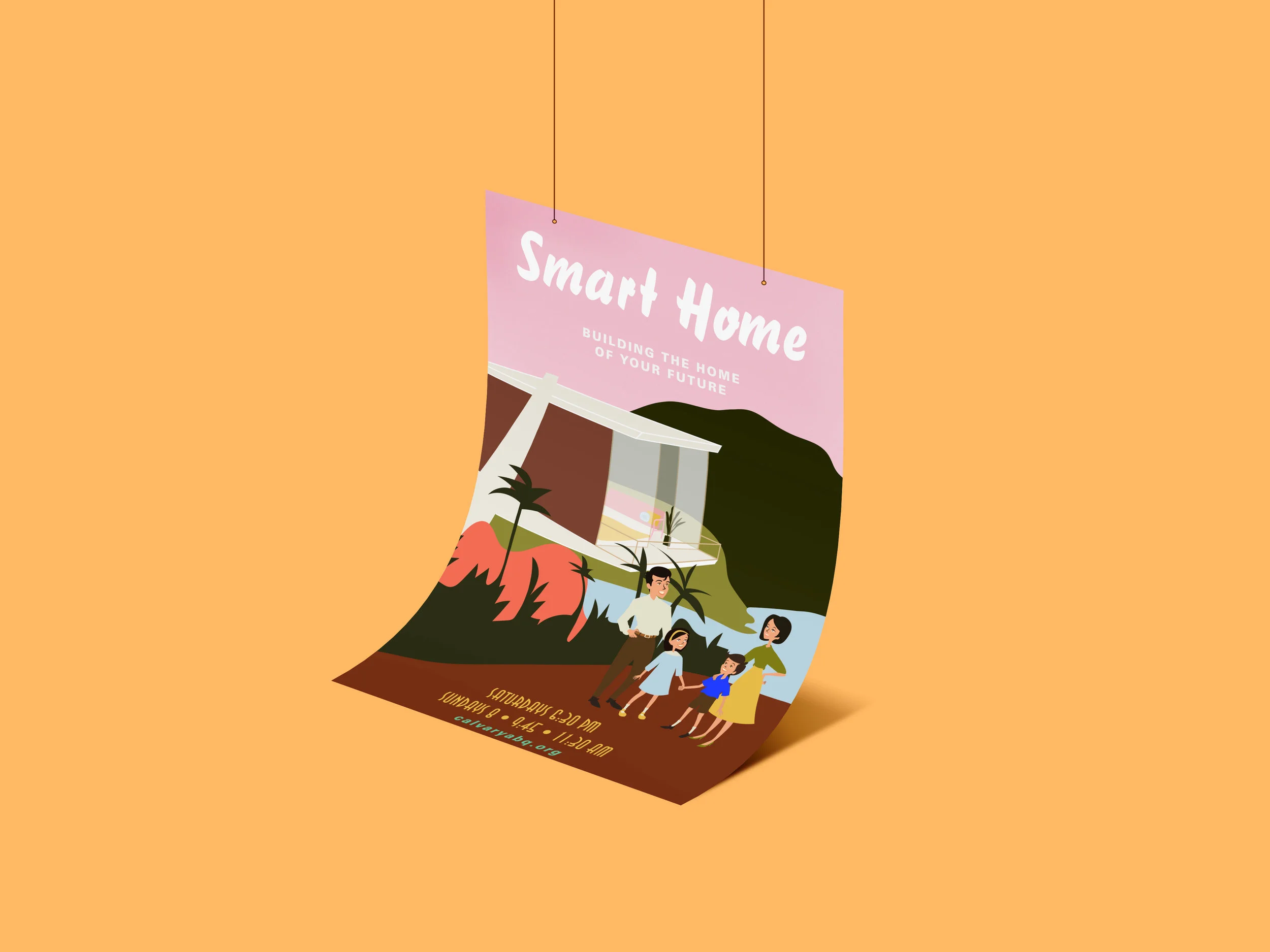 illustration-jungalow-vacation-poster-BrittanyByrne-Church-SeriesArt-SmartHome-Family.jpg