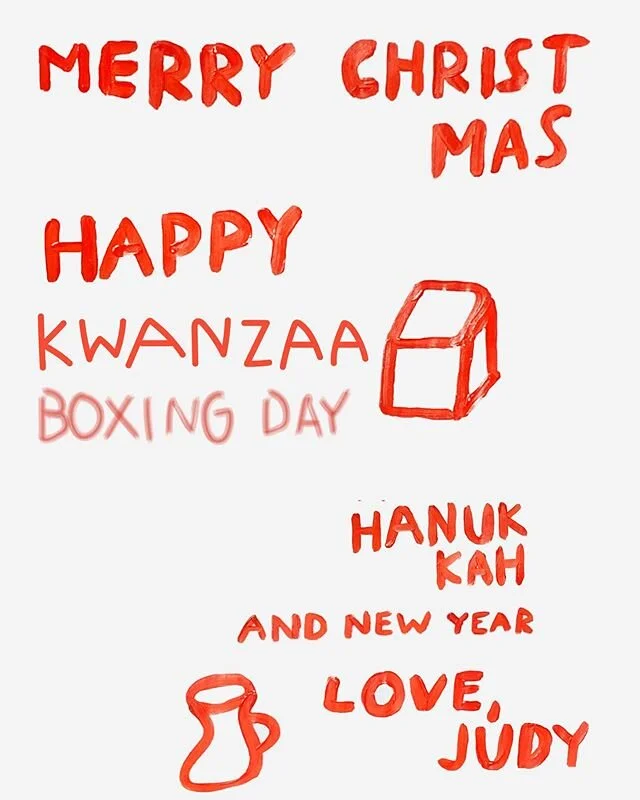 And all your holiday celebrations, love Judy