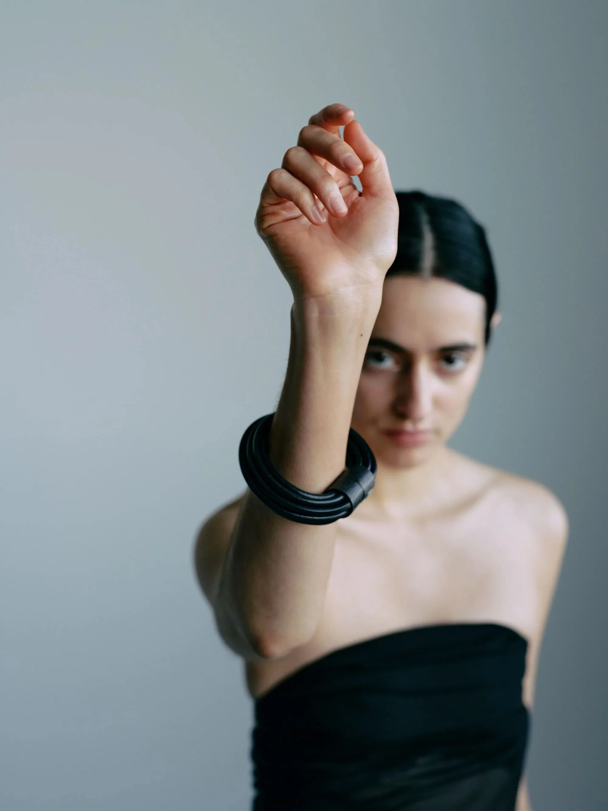 MITO BRACELET LEATHER BOG OAK MODEL.jpg