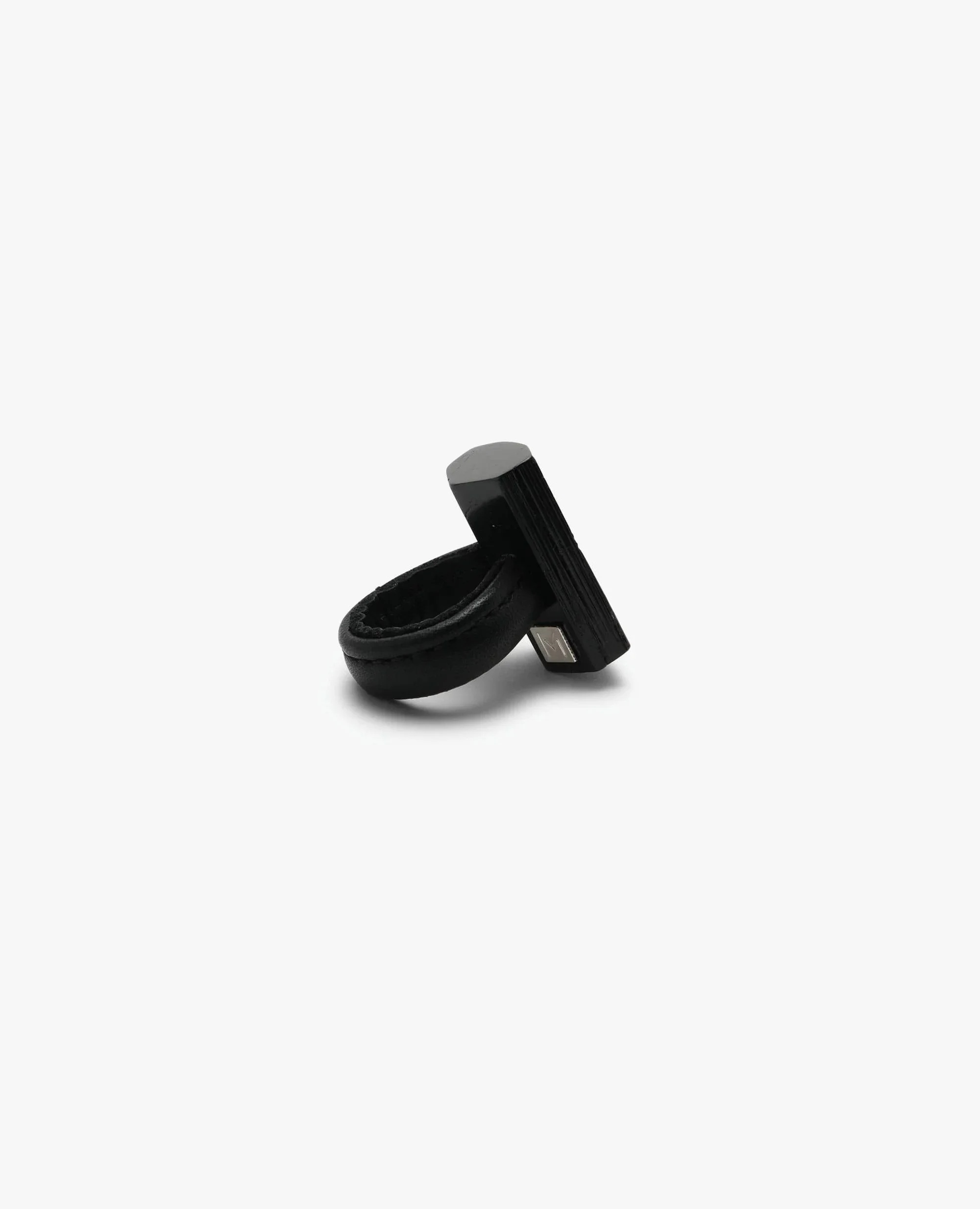 ENCRE RING BLACK TOURMALINE LEATHER BACK 2.jpg
